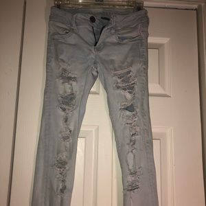 American Eagle Distressed Ripped Jeans